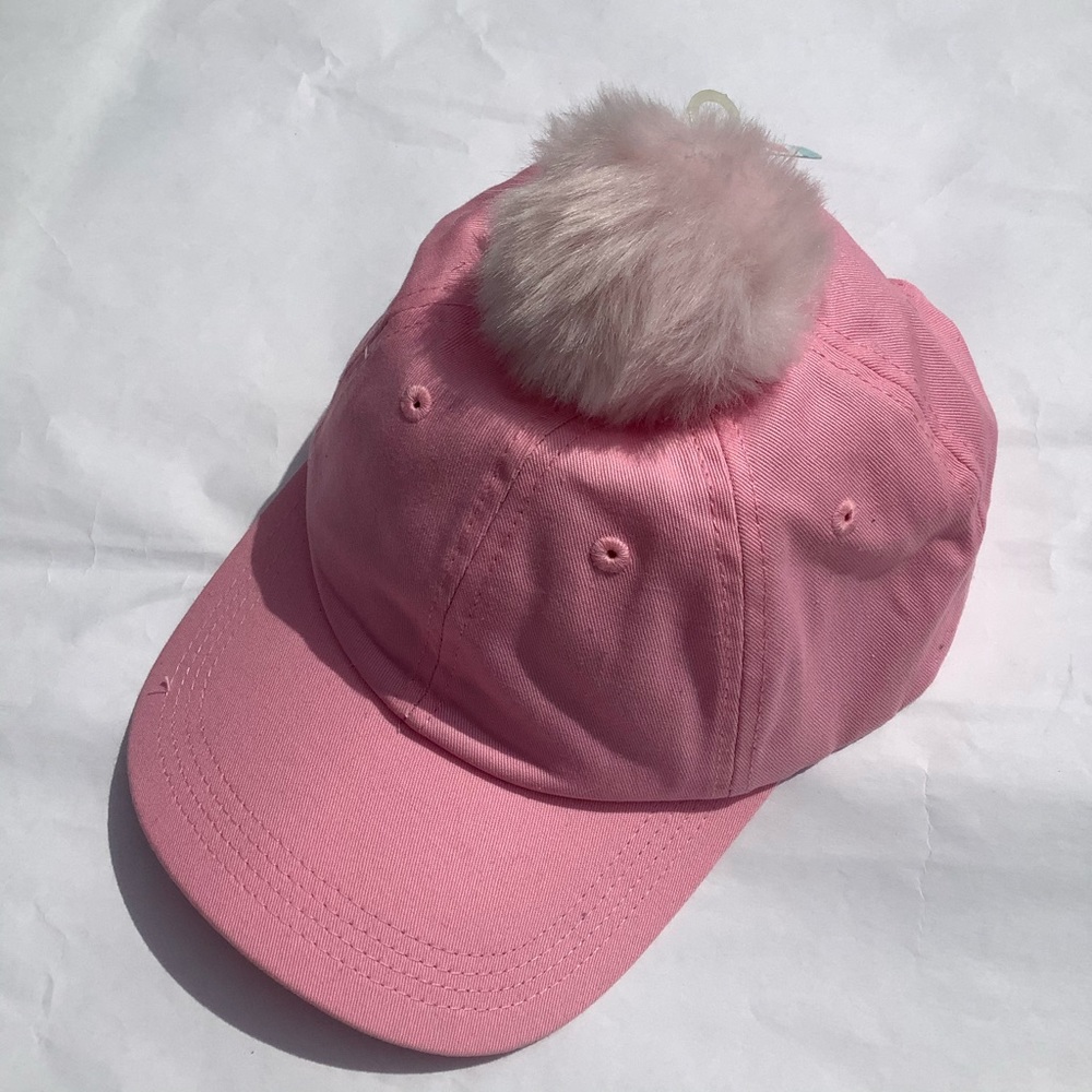 Pink Easter Bunny Tail Hat Cap